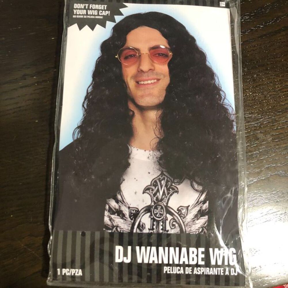 Mens "DJ Wannabe" Howard Stern Halloween Costume Wig